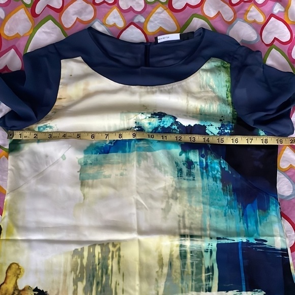 Karen Millen Silk Abstract Dress | Size 8 US - Picture 12 of 14